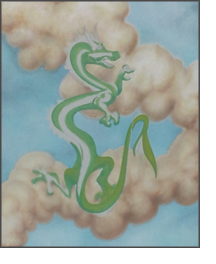 Sky Lizard Painting